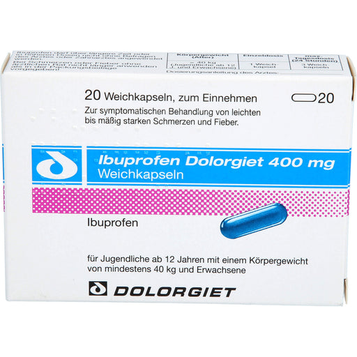Ibuprofen Dolorgiet 400 mg Weichkapseln, 20 St. Kapseln