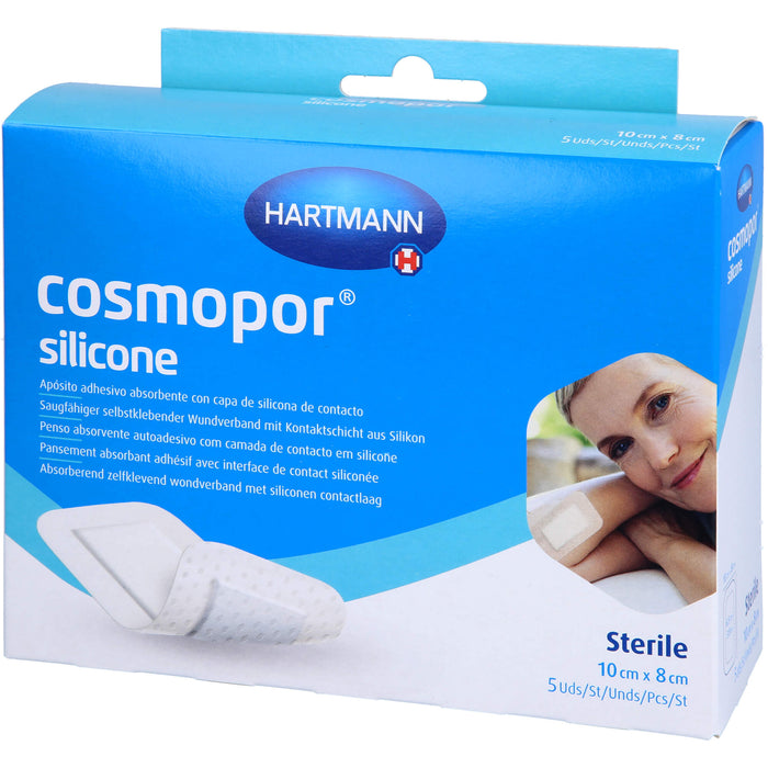 Cosmopor Silicone Wundverband 8 x 10 cm, 5 pcs. Patch