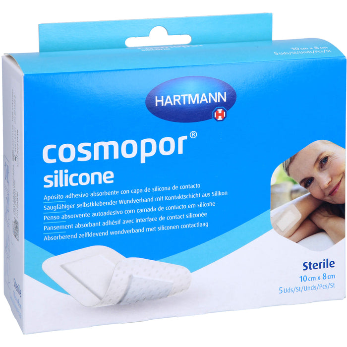Cosmopor Silicone Wundverband 8 x 10 cm, 5 pcs. Patch