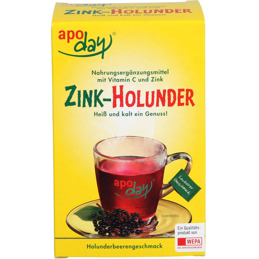 apoday Zink-Holunder + Vitamin C Pulver, 10 St. Beutel