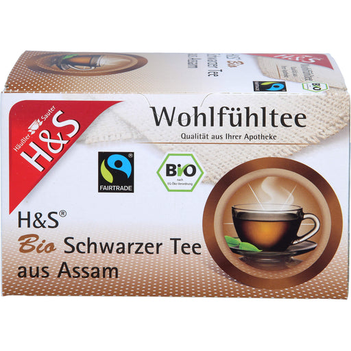 H&S Bio Schwarzer Tee aus Assam, 20 St. Filterbeutel
