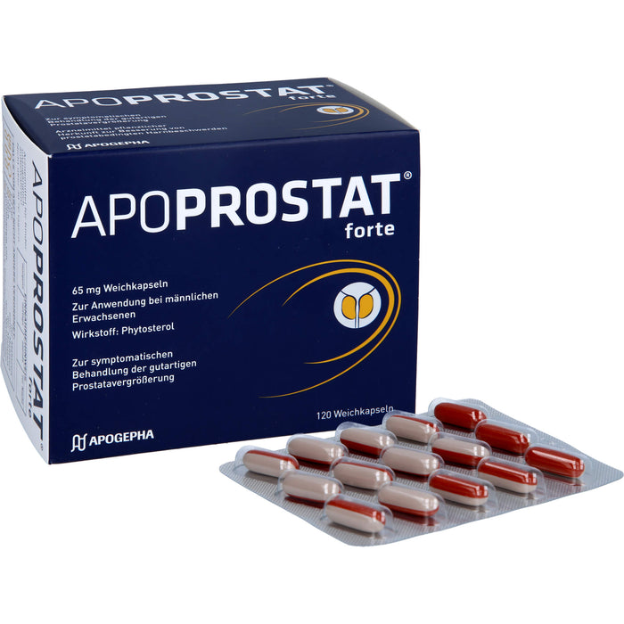 APOPROSTAT forte 65 mg Weichkapseln bei gutartigen Prostatavergrößerung, 120 pcs. Capsules