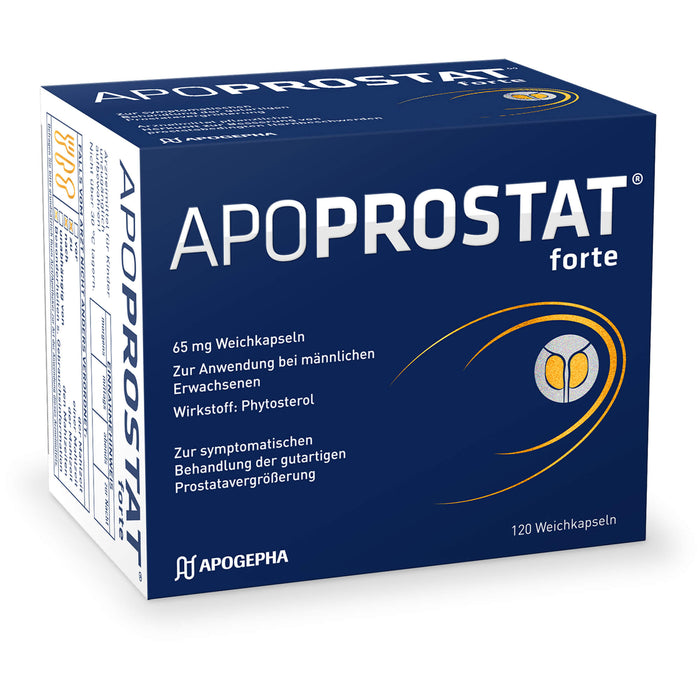 APOPROSTAT forte 65 mg Weichkapseln bei gutartigen Prostatavergrößerung, 120 pc Capsules