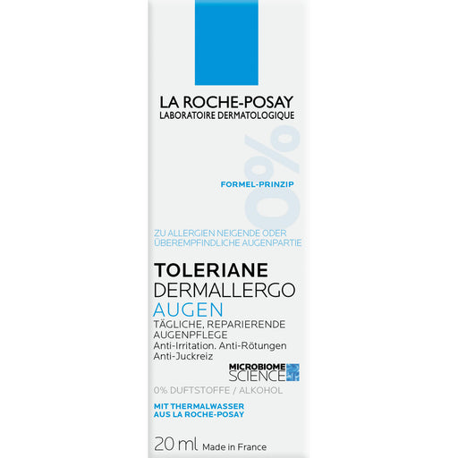 La Roche-Posay Toleriane Dermallergo Augen feuchtigkeitsspendende und beruhigende Augencreme, 20 ml Creme