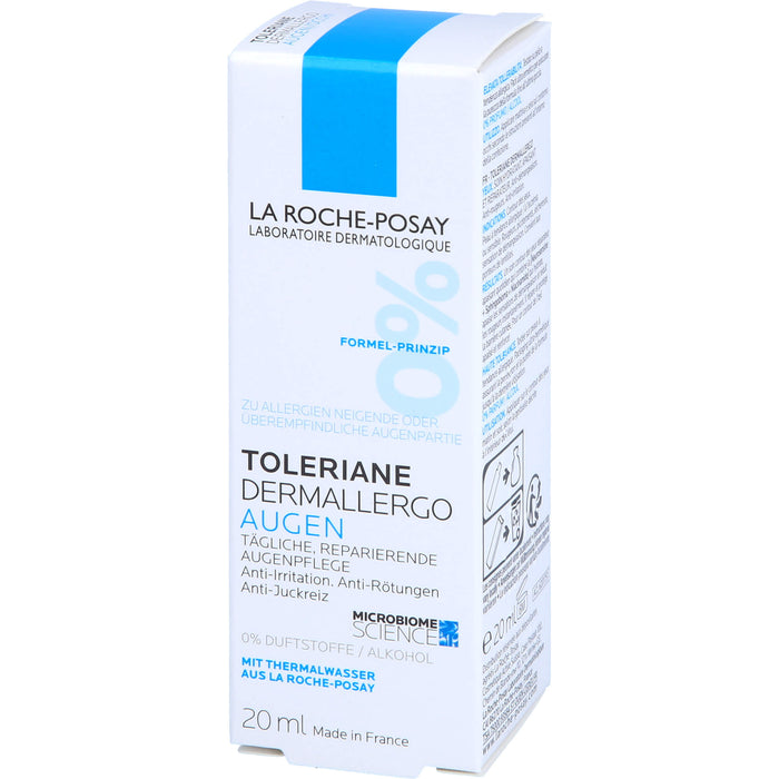 La Roche-Posay Toleriane Dermallergo Augen feuchtigkeitsspendende und beruhigende Augencreme, 20 ml Creme