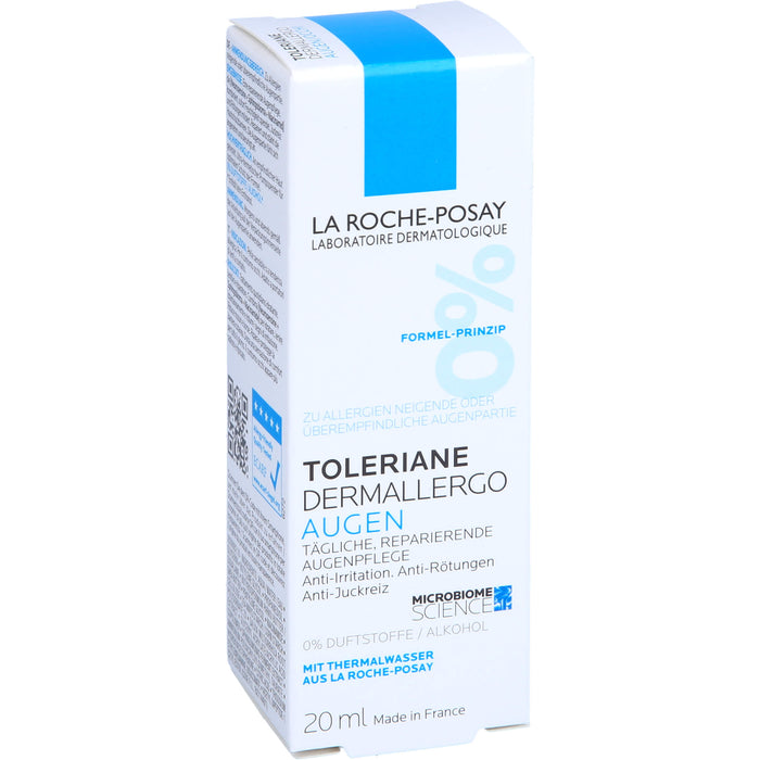 La Roche-Posay Toleriane Dermallergo Augen feuchtigkeitsspendende und beruhigende Augencreme, 20 ml Creme