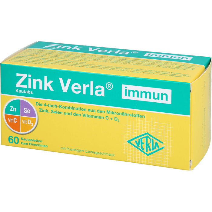 VERLA Zink immun Kautabletten, 60 pc Tablettes