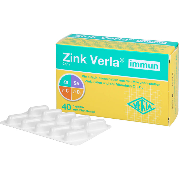 VERLA Zink immun Caps Kapseln, 40 St. Kapseln