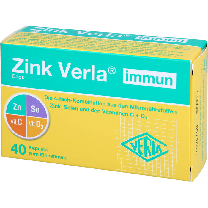 VERLA Zink immun Caps Kapseln, 40 St. Kapseln