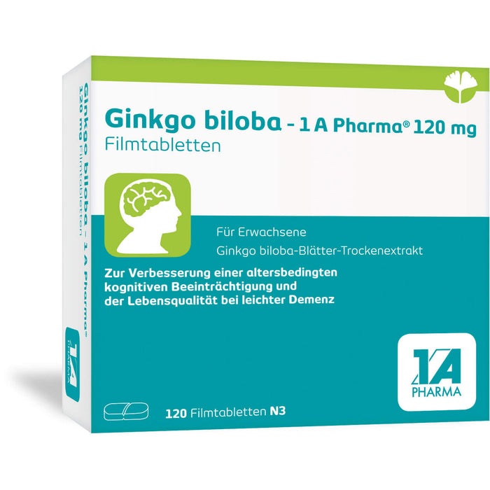 Ginkgo biloba - 1 A Pharma® 120 mg Filmtabletten, 120 St FTA