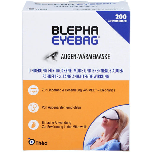 BLEPHA EYEBAG Augen-Wärmemaske Linderung für trockene, müde und brennende Augen, 1 St. Masken
