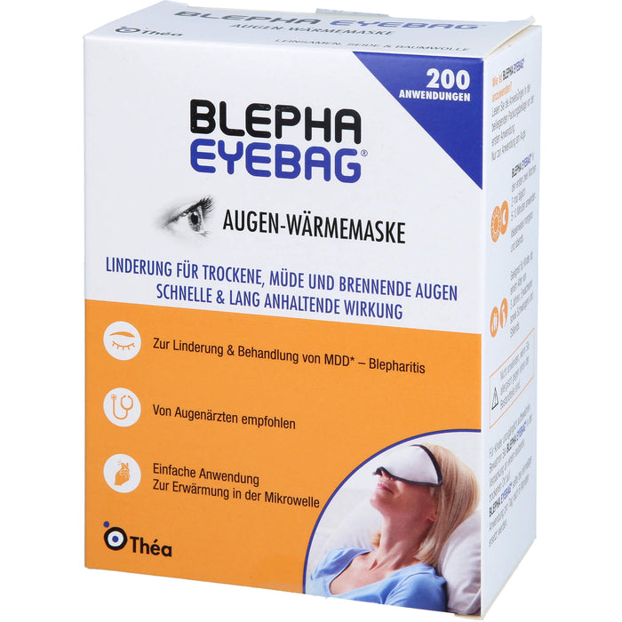 BLEPHA EYEBAG Augen-Wärmemaske Linderung für trockene, müde und brennende Augen, 1 St. Masken
