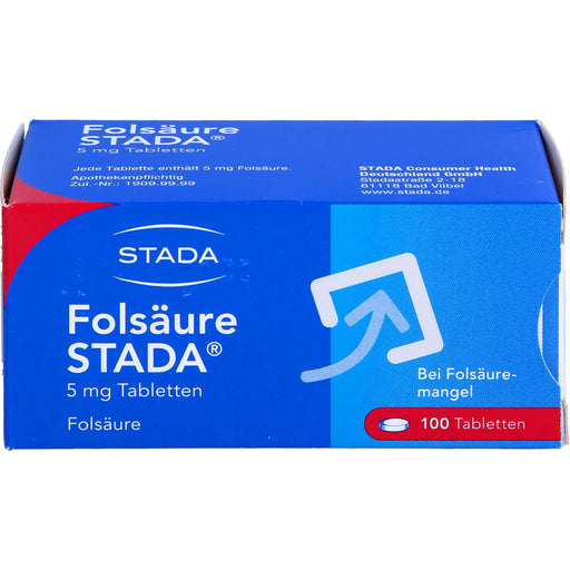 STADA Folsäure 5 mg Tabletten bei Folsäuremangel, 100 St. Tabletten
