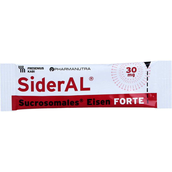 SiderAL Eisen forte 30 mg Zitrusfrucht bei erhöhtem Eisenbedarf in der Schwangerschaft, 30 pcs. Sachets