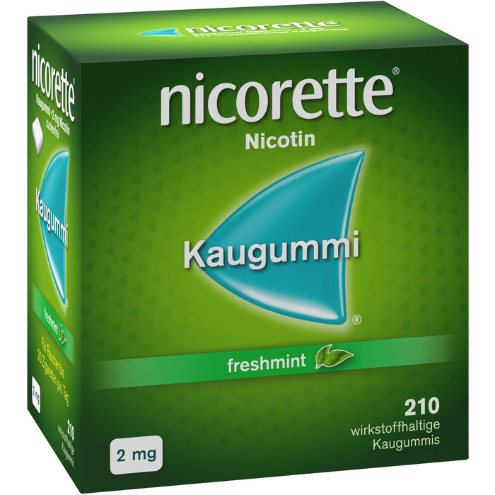 Nicorette 2 mg freshmint Kaugummi, 210 St. Kaugummi