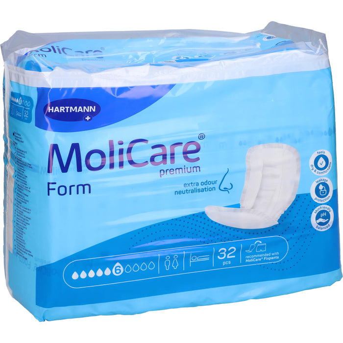 MoliCare Premium Form 6 Tropfen Inkontinenzeinlagen, 32 pc Dépôts