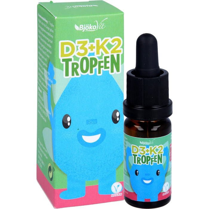 BjökoVit Vitamin D3 + K2 Tropfen für Kinder, 10 ml Solution