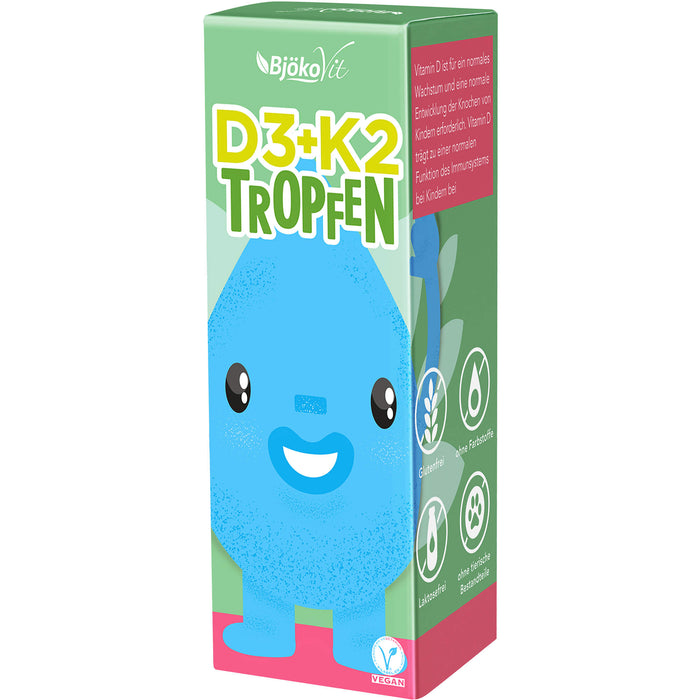 BjökoVit Vitamin D3 + K2 Tropfen für Kinder, 10 ml Solution