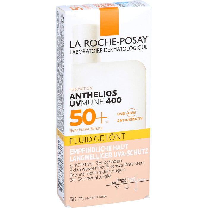 La Roche-Posay Anthelios Invisible Fluid Getönt LSF 50+ für empfindliche Haut, 50 ml Solution