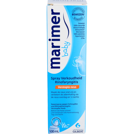 Marimer Baby Nasenspray bei Schnupfen, Rhinopharyngitis, 100 ml Lösung