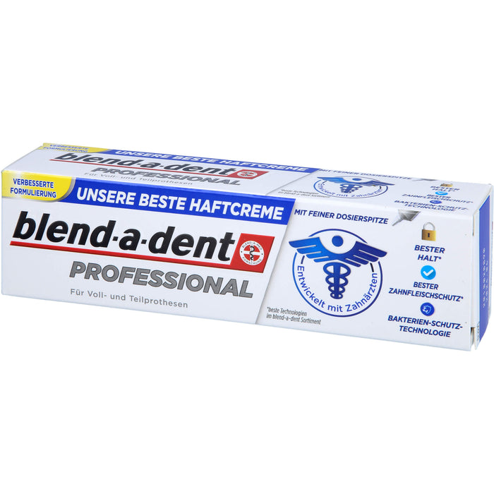 Blend-a-dent Professional Haftcreme für Voll- und Teilprothesenträger, 40 g Cream