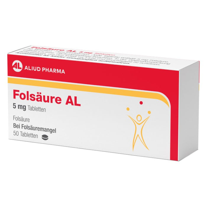 Folsäure AL 5 mg Tabletten, 50 pcs. Tablets