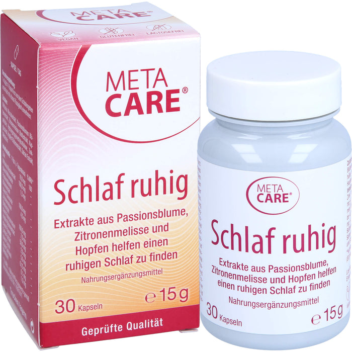 META-CARE Schlaf ruhig Kapseln helfen einen ruhigen Schlaf zu finden, 30 pc Capsules