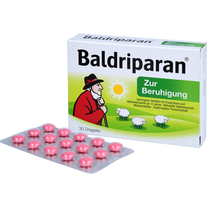 Baldriparan Dragees zur Beruhigung, 30 St. Dragees