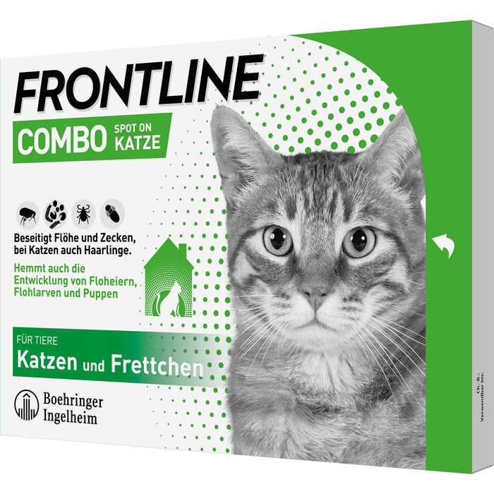 Frontline Combo Katze gegen Flöhe und Zecken, 3 pcs. Single dose containers