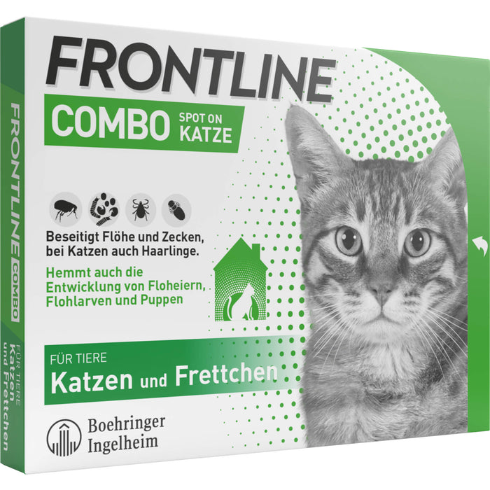 Frontline Combo Katze gegen Flöhe und Zecken, 3 pcs. Single dose containers