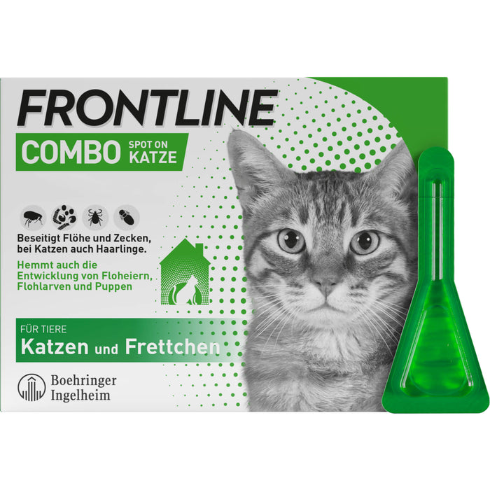 Frontline Combo Katze gegen Flöhe und Zecken, 3 pcs. Single dose containers