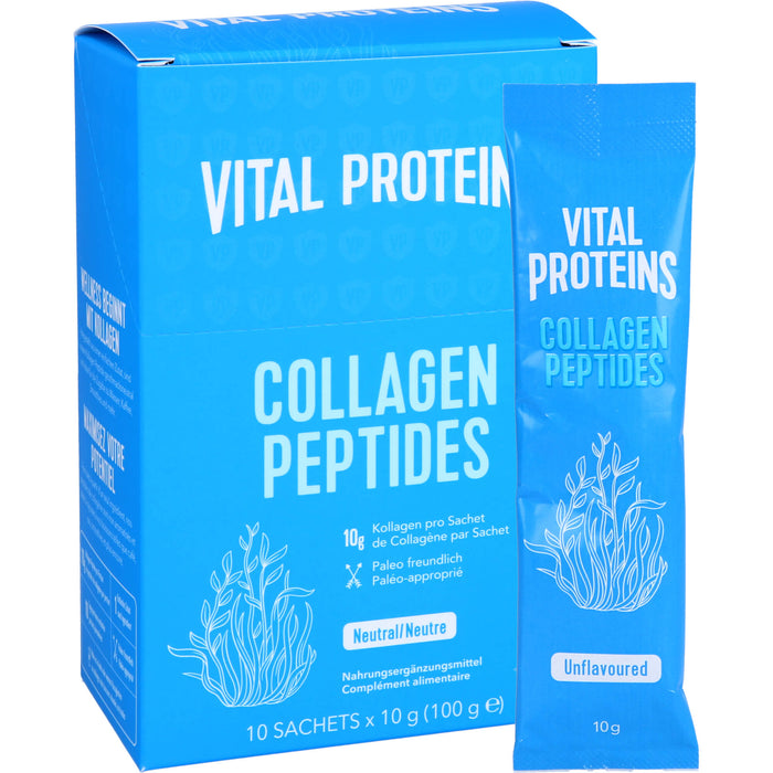 VITAL PROTEINS Collagen Peptides Pulver mit neutralem Geschmack, 10 pc Poudre