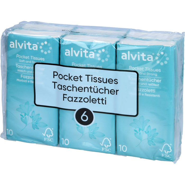 Alvita Taschentücher, 60 pc Tissus