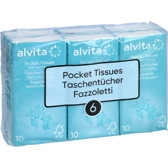 Alvita Taschentücher, 60 pc Tissus