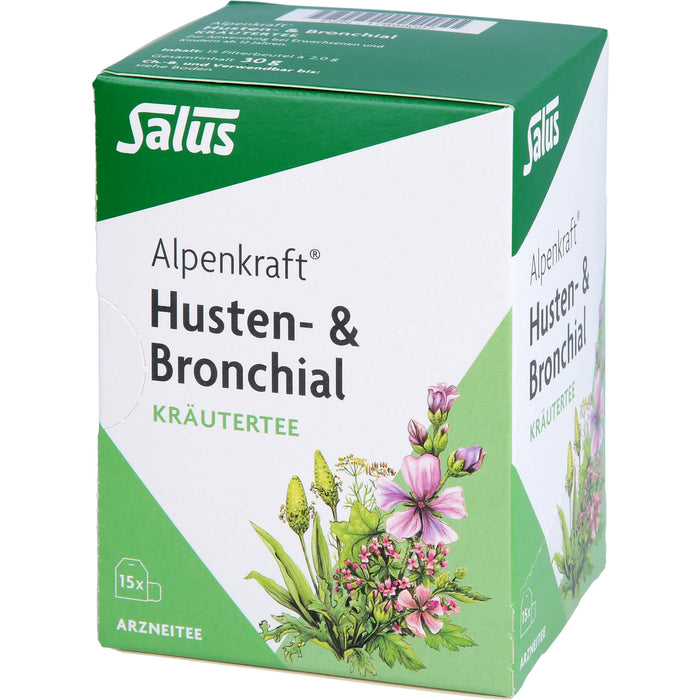 Salus Alpenkraft Husten- & Bronchial Kräutertee, 15 pc Sachets