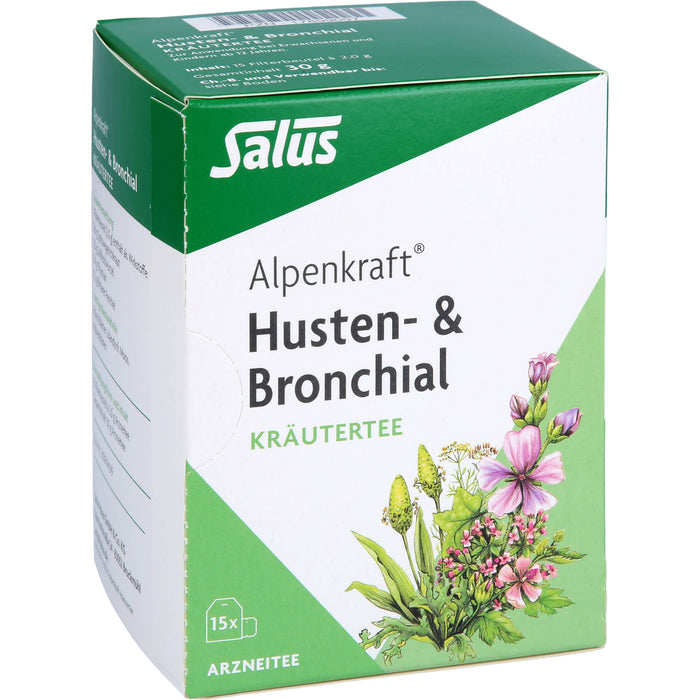 Salus Alpenkraft Husten- & Bronchial Kräutertee, 15 pc Sachets