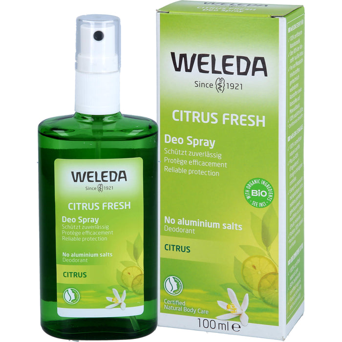 WELEDA Citrus Fresh Deo Spray, 100 ml Solution