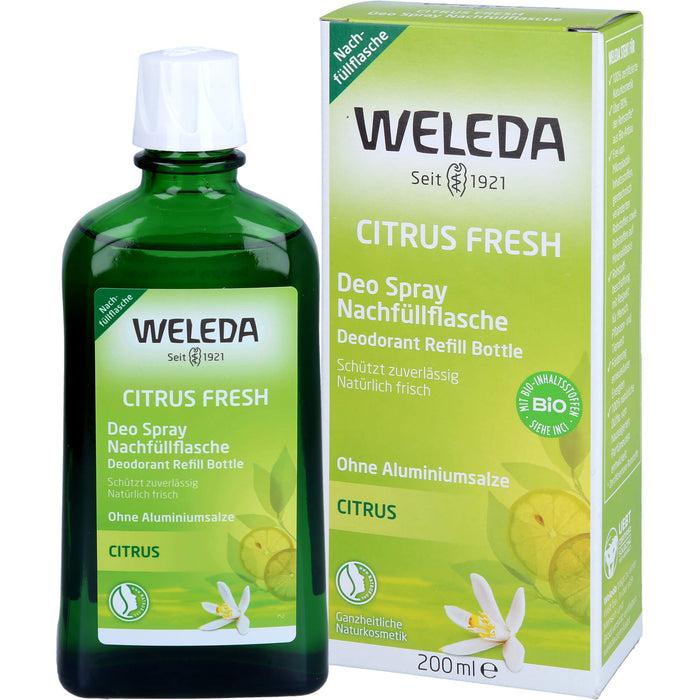 WELEDA Citrus Fresh Deo Spray Nachfüllflasche, 200 ml Solution