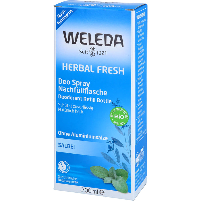 WELEDA Deodorant Nachfüllflasche Salbei ohne Aluminiumsalze, 200 ml Solution
