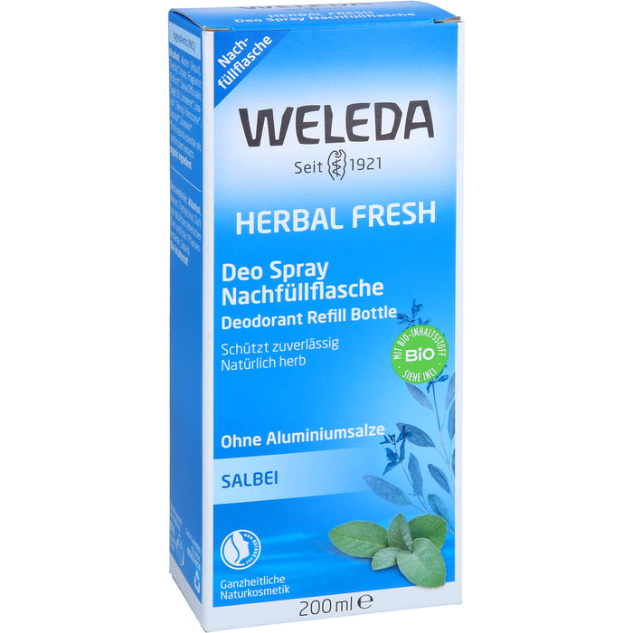 WELEDA Deodorant Nachfüllflasche Salbei ohne Aluminiumsalze, 200 ml Solution