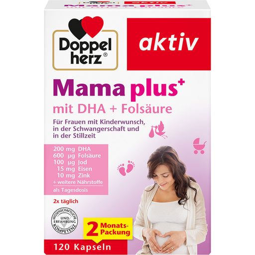 Doppelherz aktiv Mama plus Kapseln mit DHA und Folsäure, 120 St. Kapseln