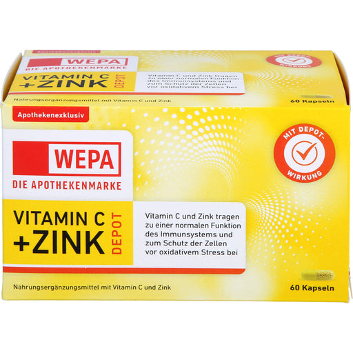 WEPA Vitamin C + Zink Kapseln, 60 St. Kapseln
