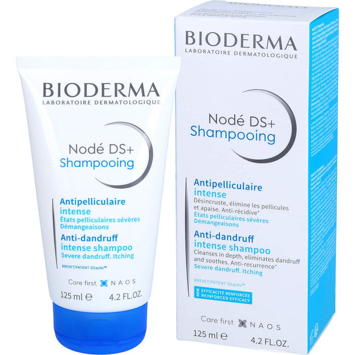 BIODERMA Nodé DS Shampoo bei hartnäckigen, fettenden Schuppen mit Juckreiz, 125 ml Shampoing