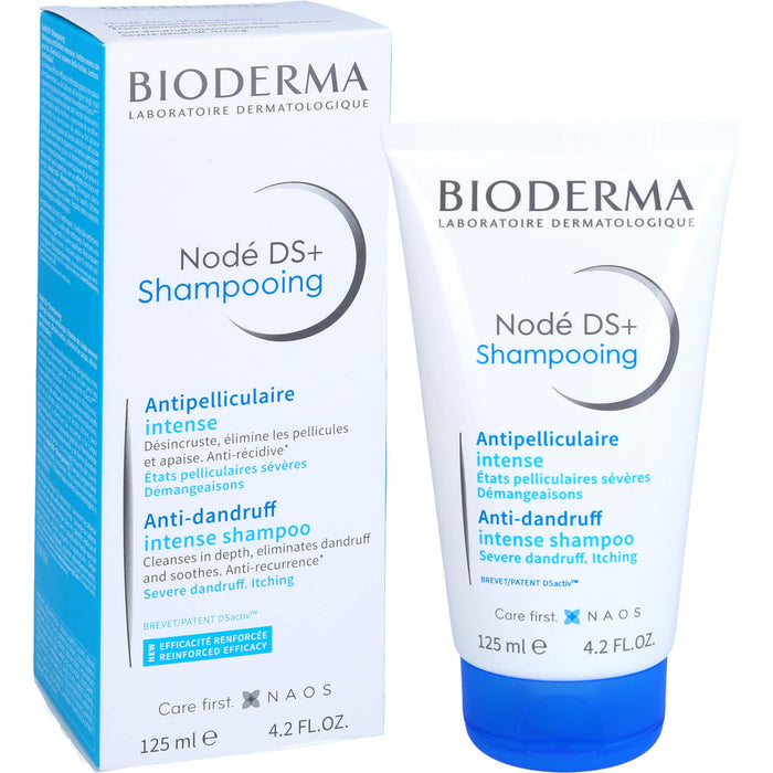 BIODERMA Nodé DS Shampoo bei hartnäckigen, fettenden Schuppen mit Juckreiz, 125 ml Shampoing