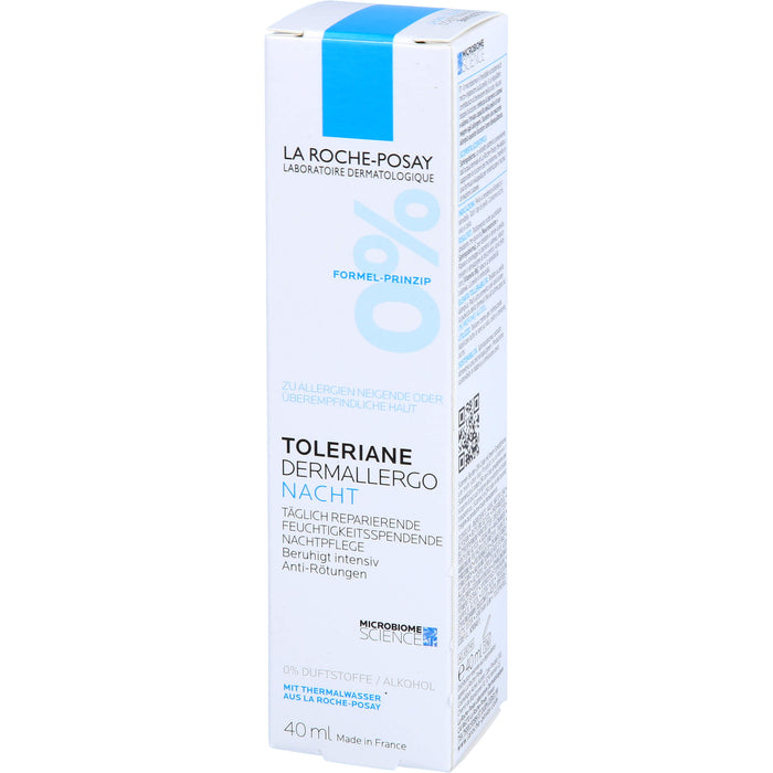 La Roche-Posay Toleriane Dermallergo Nacht täglich reparierende, feuchtigkeitsspendende Nachtpflege, 40 ml Cream