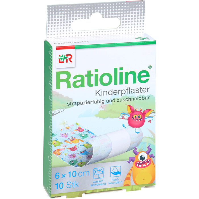 Ratioline Kinderpflaster zuschneidbar 6 cm x 1 m, 10 pc Pansement