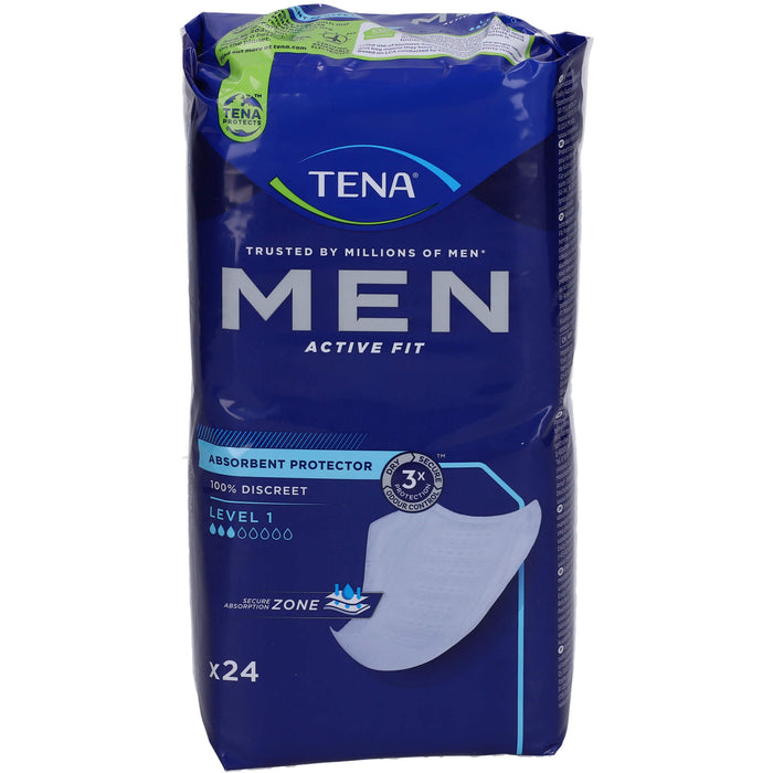 TENA Men Active Fit Level 1 Inkontinenz Einlagen, 6X24 St 