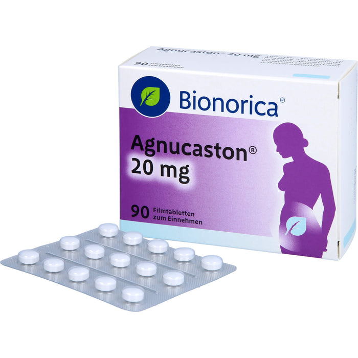 Bionorica Agnucaston 20 mg Filmtabletten beim prämenstruellen Syndrom, 90 pc Tablettes