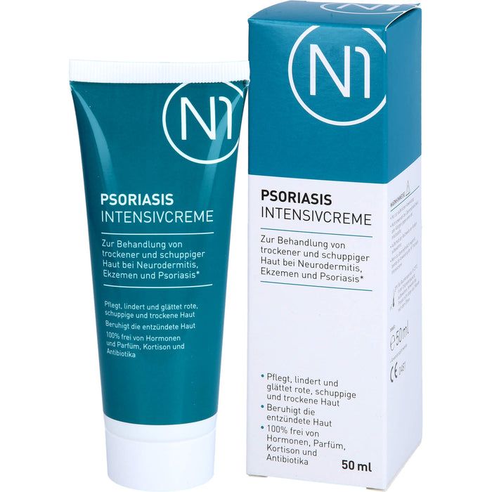 N1 Psoriasis & Neurodermitis Intensivcreme gegen trockene, gereizte & schuppige Haut, 50 ml Crème