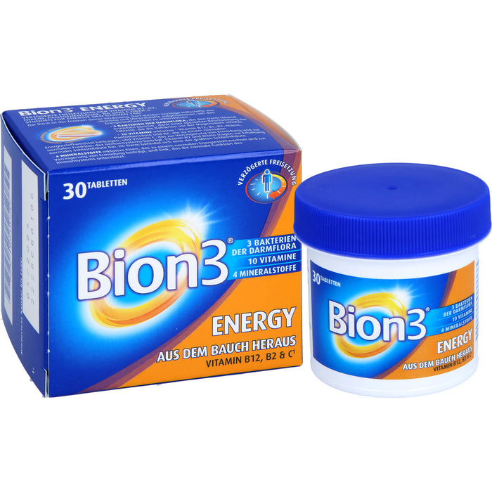 Bion3 Energy Tabletten zur Darm- & Energieunterstützung, 30 pc Tablettes
